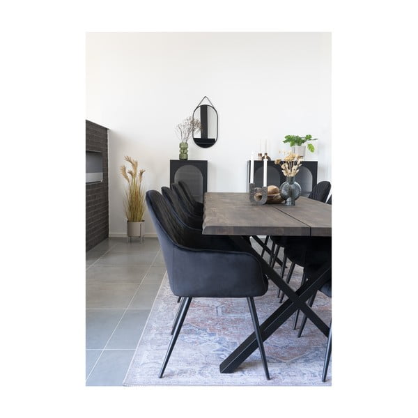 Iš stiklo  vaza mėlynos spalvos (aukštis 20,5 cm) Sia – House Nordic-image-4
