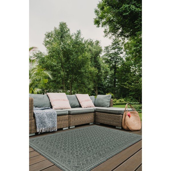 Žalias lauko kilimas 230x160 cm Terrazzo - Floorita-image-1