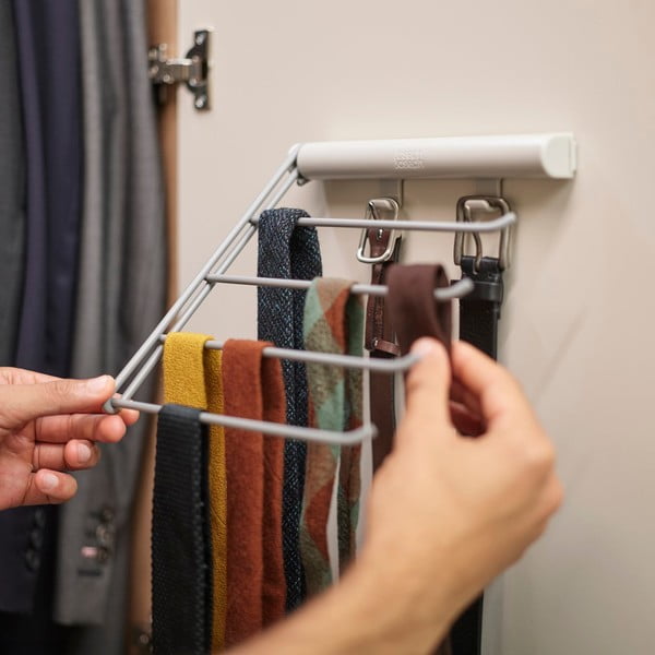 Iš metalo laikiklis kaklaraiščiams ir diržams Orderly – Joseph Joseph-image-1