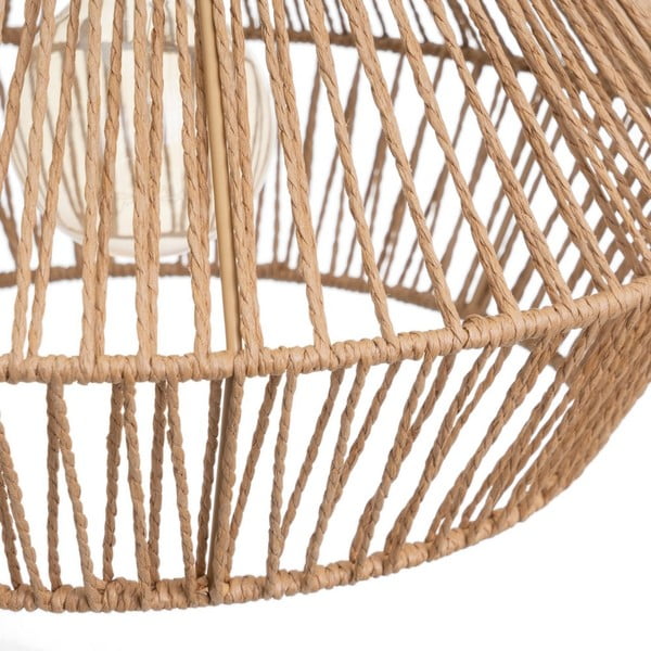 Kabantis šviestuvas natūralios spalvos ø 38 cm su gaubtu iš virvės – Casa Selección-image-3