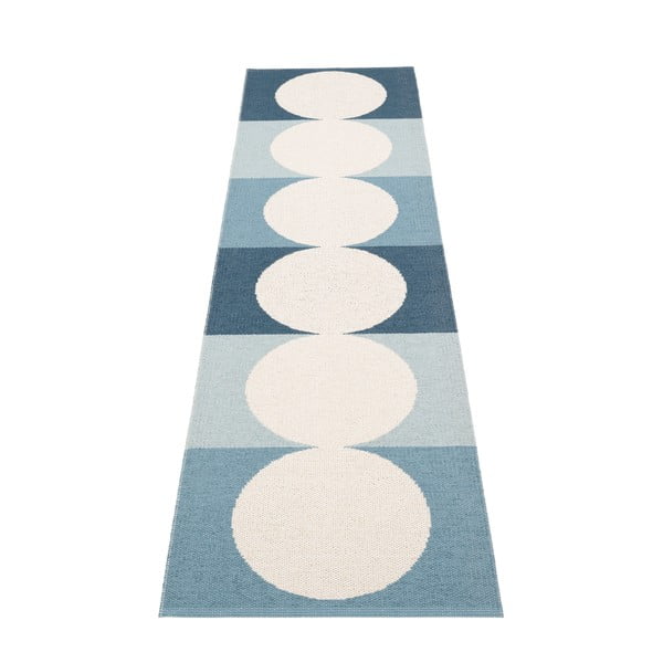 Mėlynos spalvos/kreminės spalvos lauko kilimas 70x280 cm Otto Sky – Pappelina-image-2