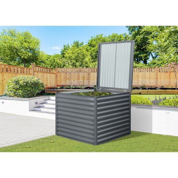 Komposto dėžė tamsiai pilkos spalvos 820 l Premium – Rojaplast-image-1
