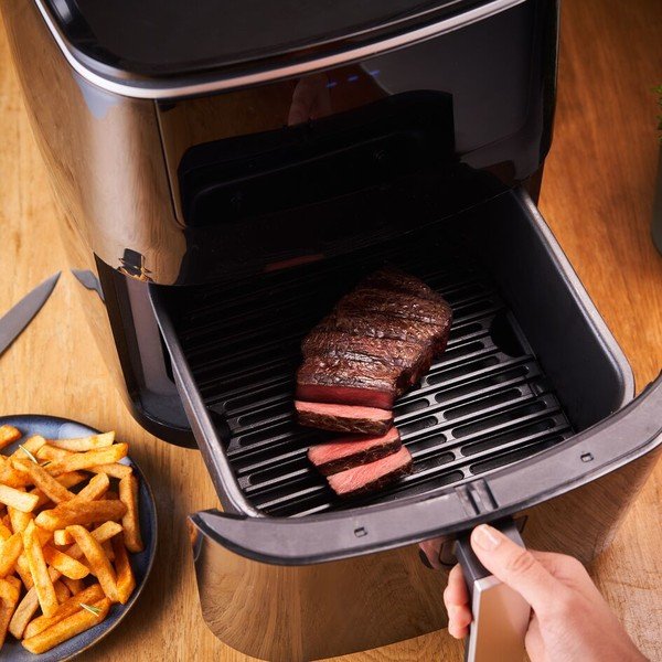Oro gruzdintuvė juodos spalvos EASY FRY&GRILL STEAM+ FW201815 – Tefal-image-1