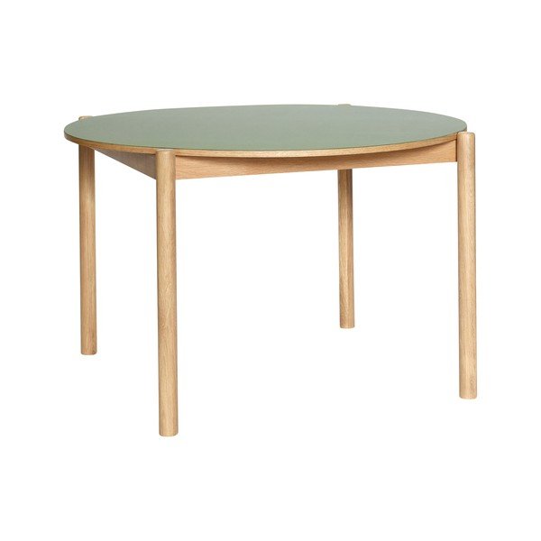 Apvalios formos valgomojo stalas iš ąžuolo masyvo ø 115 cm Oblique – Hübsch