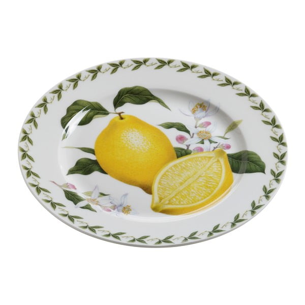 "Maxwell & Williams" kaulinio porceliano lėkštė "Orchard Fruits Lemon", ⌀ 20 cm