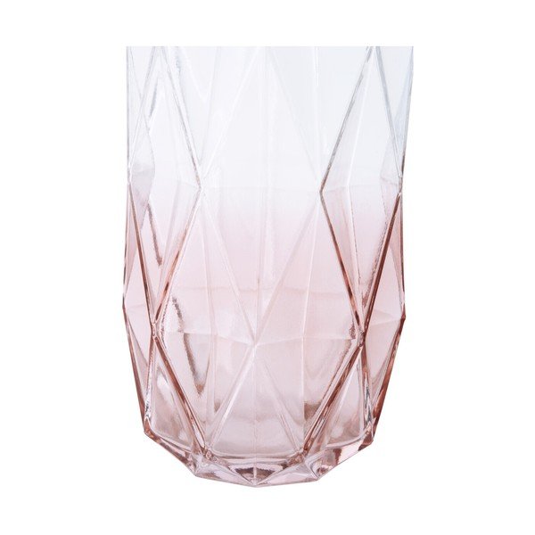 Rožinės spalvos iš stiklo  vaza (aukštis 28 cm) Brice – Premier Housewares-image-1