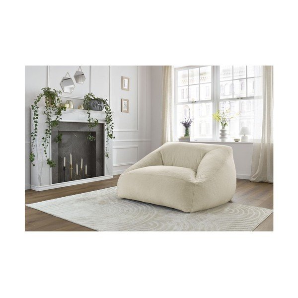 Kreminės spalvos sėdmaišis iš dirbtinio kailio Lilibet – Bobochic Paris-image-1