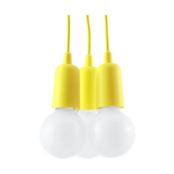 Kabantis šviestuvas geltonos spalvos ø 15 cm Rene – Sollux-image-2