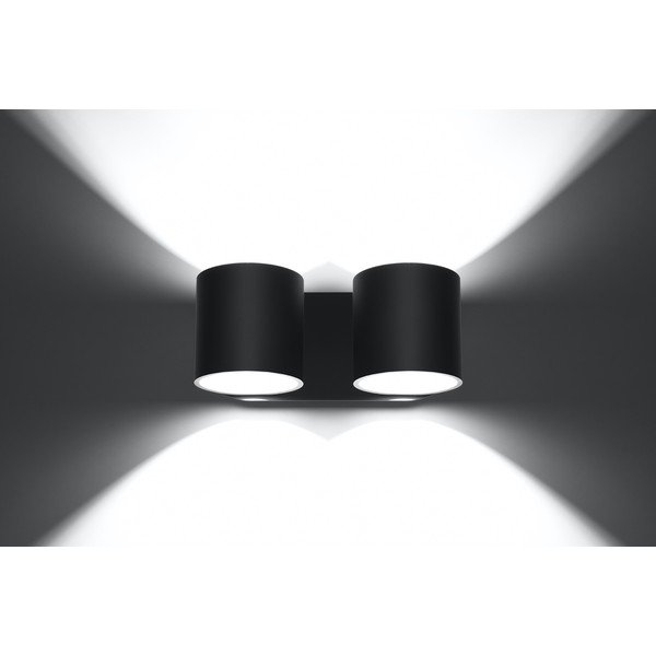 Juodos spalvos sieninis šviestuvas Solux Roda-image-4