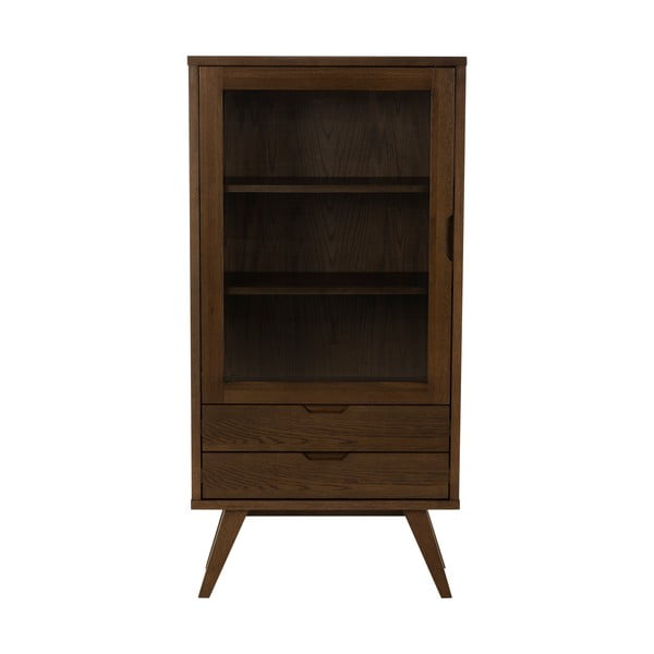 Vitrina rudos spalvos iš ąžuolo 72x145x36 cm A-Line – Actona