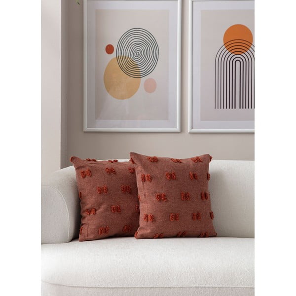 Dekoratyviniai pagalvių užvalkalai 2 vnt. 43x43 cm Tuffet – Mioli Decor-image-3