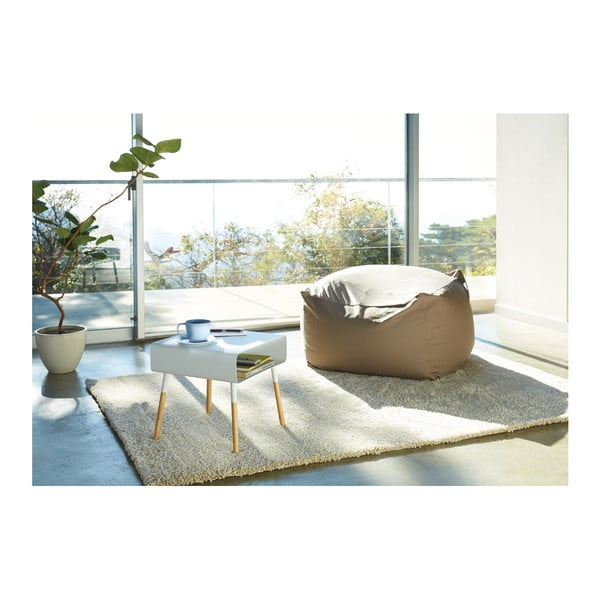 Baltas kavos staliukas YAMAZAKI Plain, aukštis 35 cm-image-1