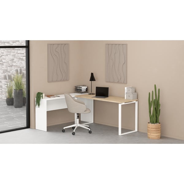 Rašomasis stalas su ąžuolo dekoro stalviršiu 60x150 cm Sign – Tvilum-image-3