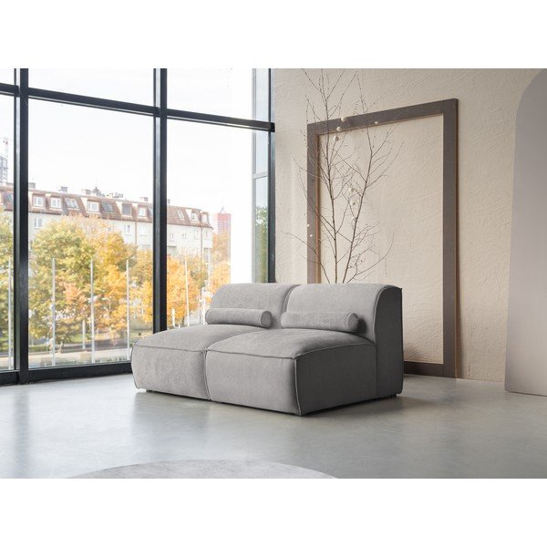 Sofa šviesiai pilkos spalvos 152 cm Flex Felix – Miuform-image-3