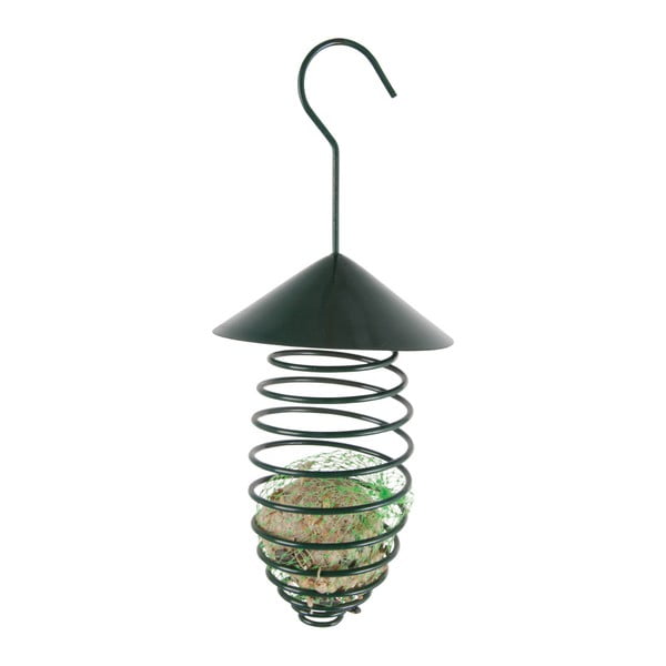 Tamsiai žalios spalvos metalinė maitinimo talpykla su stogeliu Esschert Design, ⌀ 10,8 cm-image-2