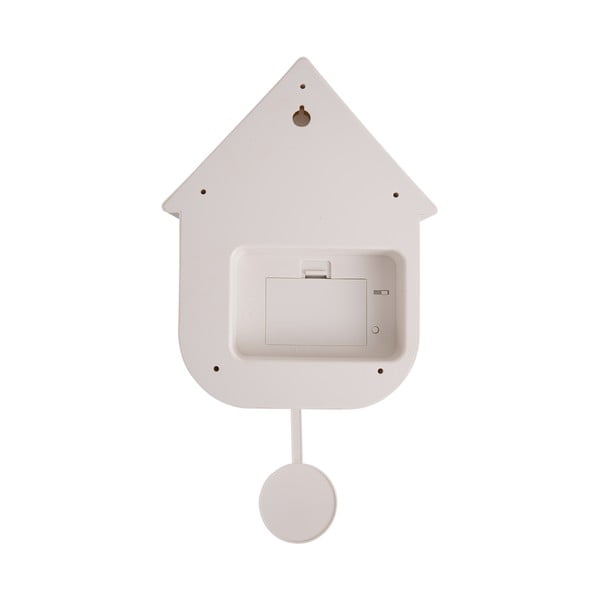 Baltas sieninis laikrodis Karlsson Modern Cuckoo, 21,5 x 41,5 cm-image-3