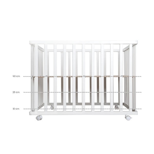 Maniežas vaikams baltos spalvos 100x75 cm Sternenzauber – Roba-image-2