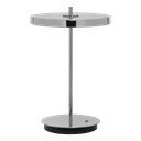Stalinis šviestuvas sidabrinės spalvos LED su pritemdymo funkcija (aukštis 31 cm) su metaliniu gaubtu Asteria Move – UMAGE
