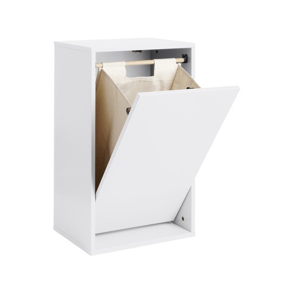 Sieninis baltos spalvos skalbinių krepšys Laundry Box – ReCollector