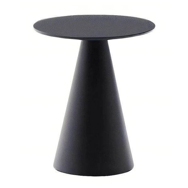 Apvalios formos šoninis stalas su stikliniu stalviršiu ø 35 cm Wilshire – Kave Home