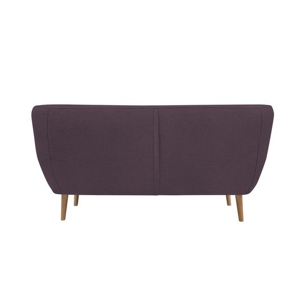 Violetinė dvivietė sofa su šviesiomis kojomis Mazzini Sofas Sicile-image-1