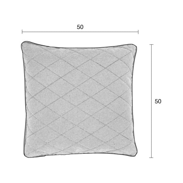 Raudona pagalvė su užpildu Zuiver Diamond, 50 x 50 cm-image-2