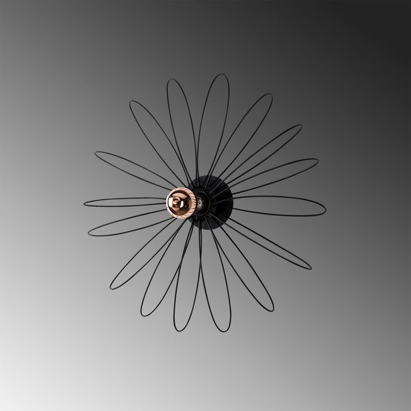 Sieninė lempa juodos spalvos Hemdem – Opviq lights-image-3