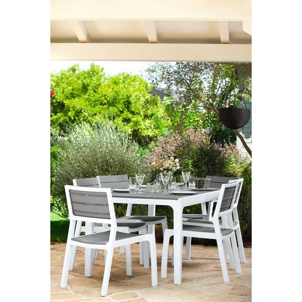 Pilkas sodo stalas Keter Harmony, 160 x 90 cm-image-2