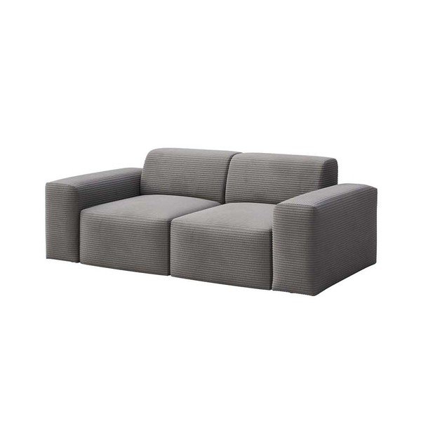 Pilkos spalvos iš kordinio velveto sofa 205 cm Villet – Rodier-image-2
