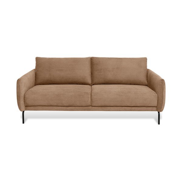Iš kordinio velveto sofa šviesiai rudos spalvos 212 cm Venray – Scandic