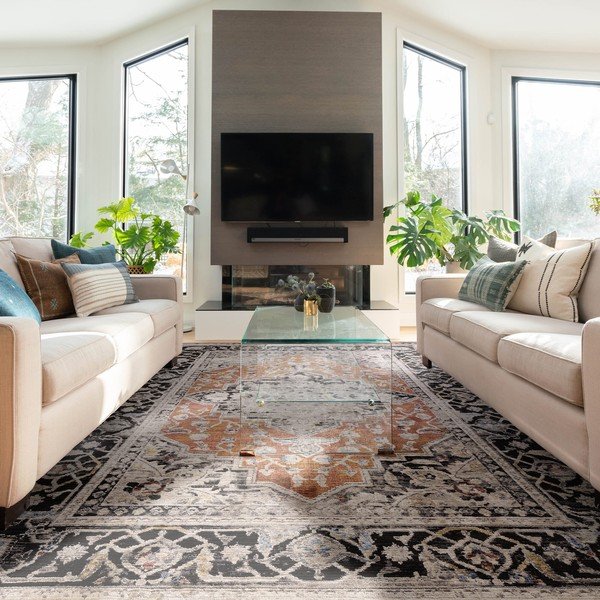 Kilimas raudonos plytų spalvos 240x330 cm Sovereign – Asiatic Carpets-image-1