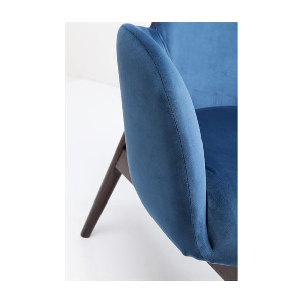 Mėlynas fotelis "Kare Design Aroha Velvet-image-4