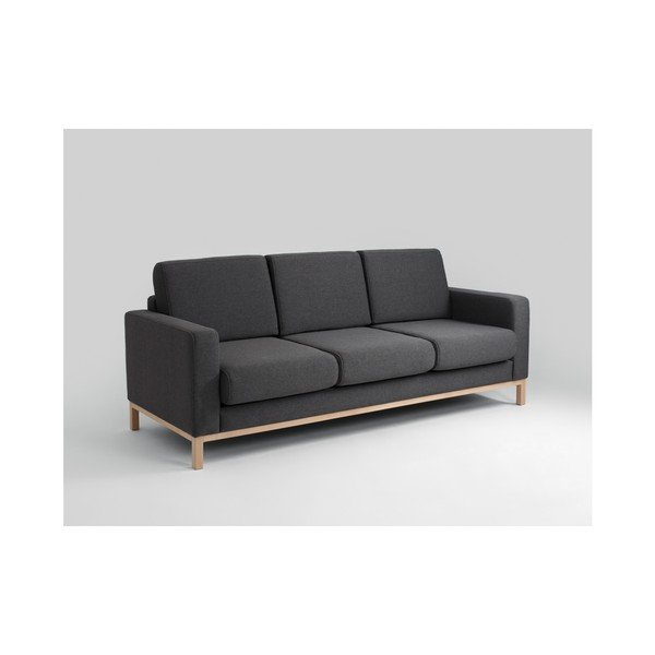 Antracito pilkos spalvos trijų vietų sofa "Custom Form Scandic-image-4