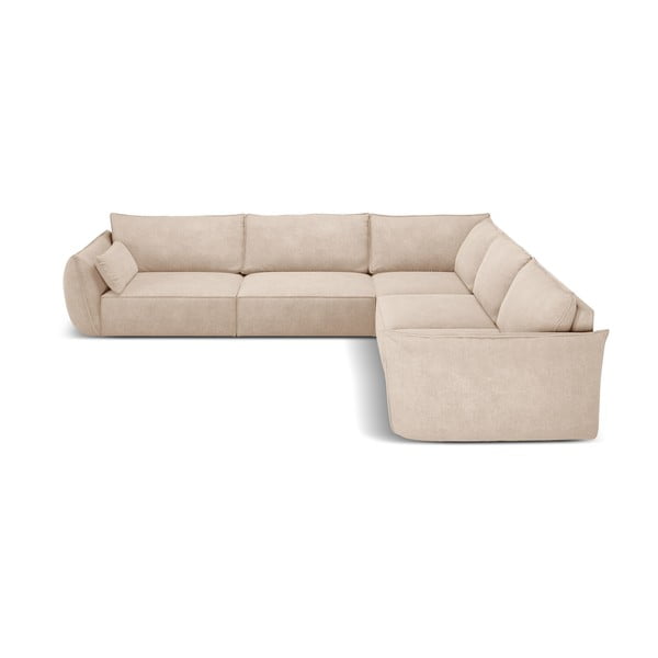 Smėlio spalvos kampinė sofa (kintama) Vanda - Mazzini Sofas