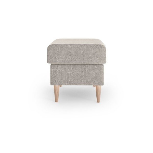 Smėlio spalvos pufas Mazzini Sofas Aubrieta, 60 x 45 cm-image-3