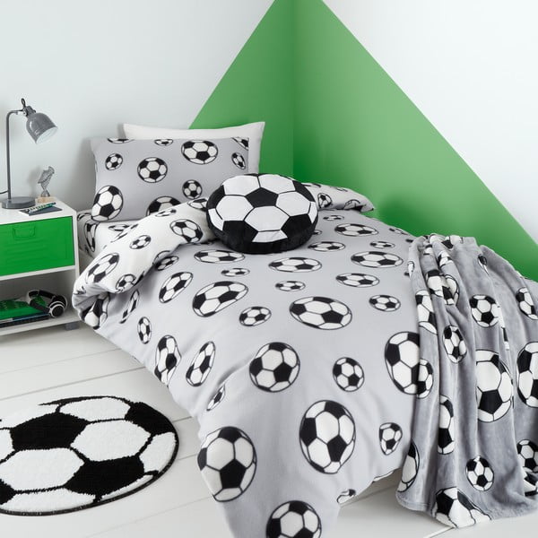 Viengulė vaikiška patalynė iš flanelės 135x200 cm Football – Catherine Lansfield-image-2
