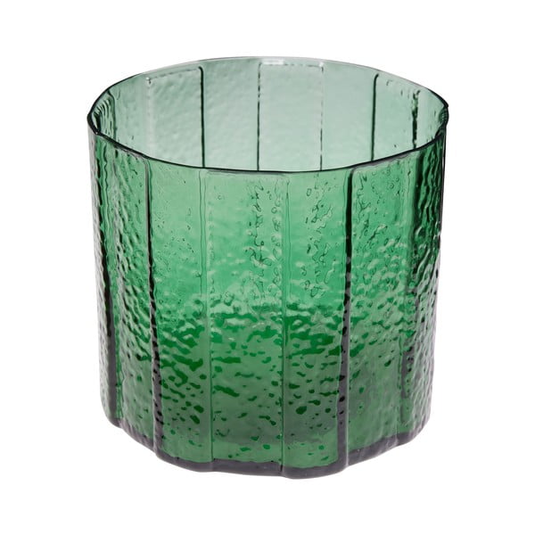 Stiklinė rankų darbo vaza Emerald - Hübsch-image-4