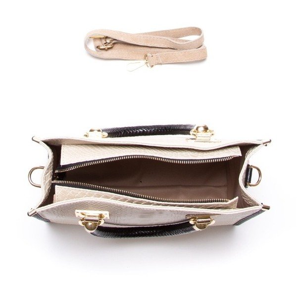 Odinė rankinė Luisa Vannini 8032 Beige-image-4
