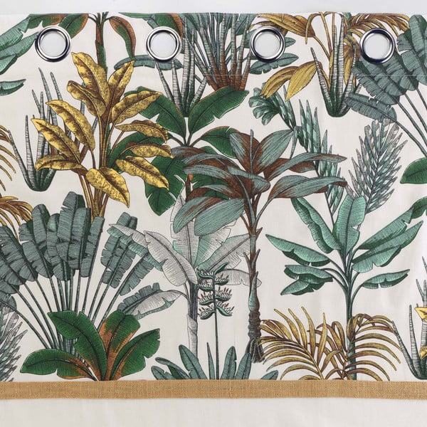 Užuolaida žalios spalvos/kreminės spalvos 140x240 cm Balinesia – douceur d'intérieur-image-3