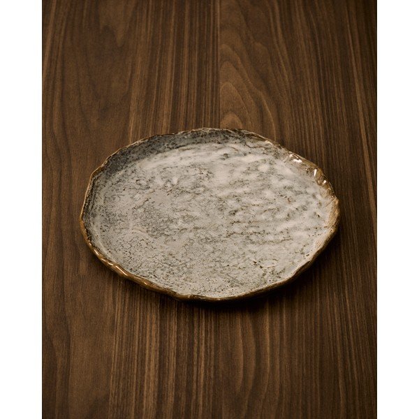 Pilkos spalvos iš keramikos lėkštė ø 26 cm Alenia – Kave Home-image-2