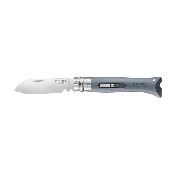 Opinel N°09 pilkas daugiafunkcinis uždarymo peilis