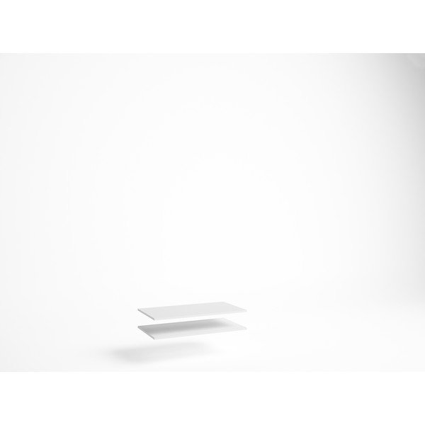 Baltos spalvos atsarginės lentynos spintai 2 vnt. Brisa - Marckeric-image-1