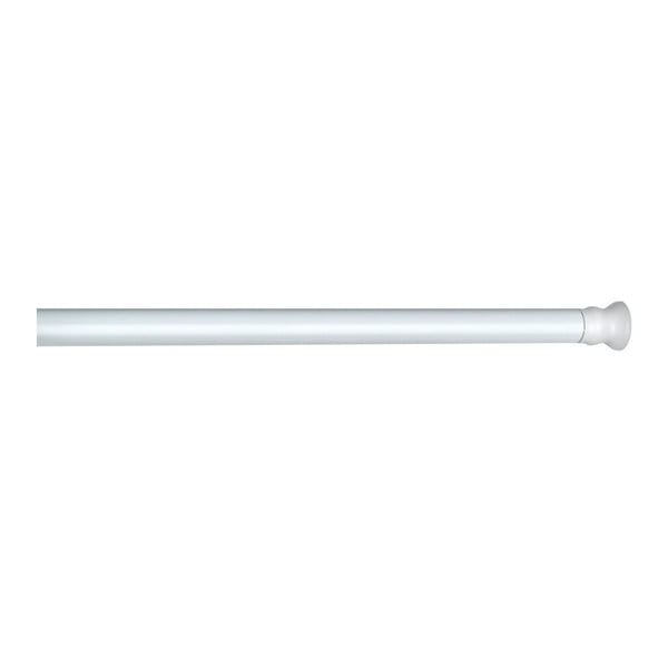 Baltos spalvos teleskopinė dušo užuolaidų lazda Wenko, ilgis 110 - 185 cm-image-2