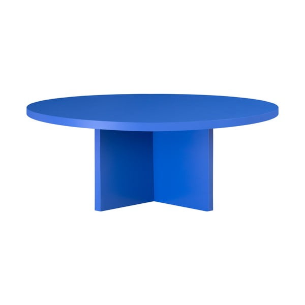 Apvalios formos kavos staliukas mėlynos spalvos ø 100 cm Pausa – Really Nice Things-image-4