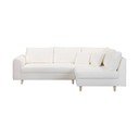Kampinė sofa baltos spalvos iš boucle (su dešiniuoju kampu) Ariella – Ropez