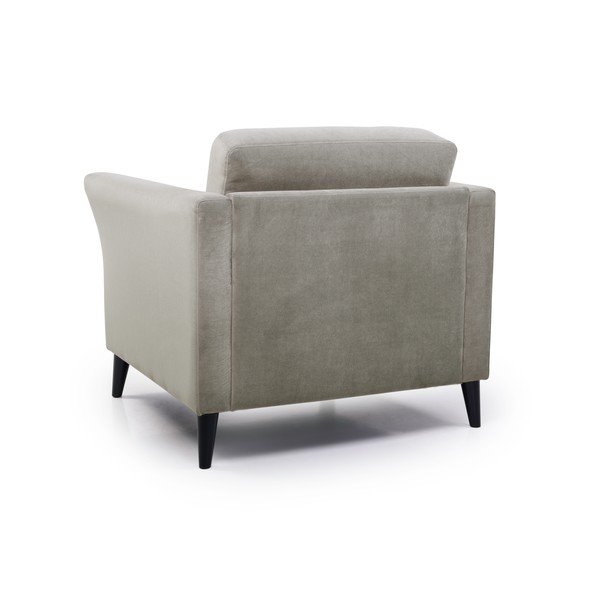 Smėlio spalvos aksominis krėslas Scandic Eden-image-3