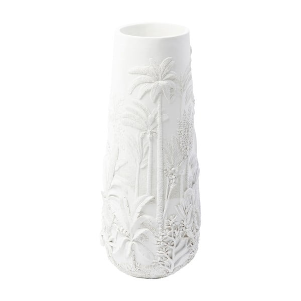 Balta vaza Kare Design Jungle White, aukštis 83 cm