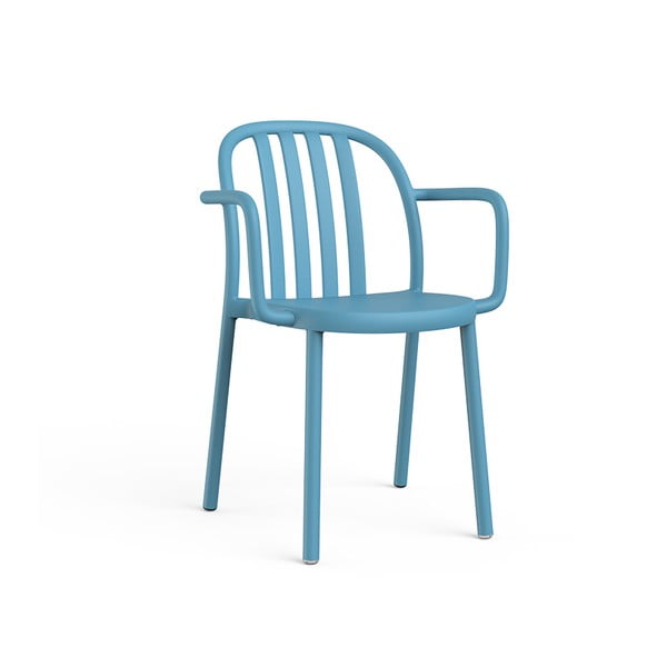 2 mėlynų sodo kėdžių su porankiais rinkinys "Resol Sue