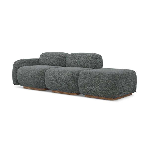 Pilkos spalvos modulinis gultas (su kairiuoju kampu) Ailani – Makamii-image-1