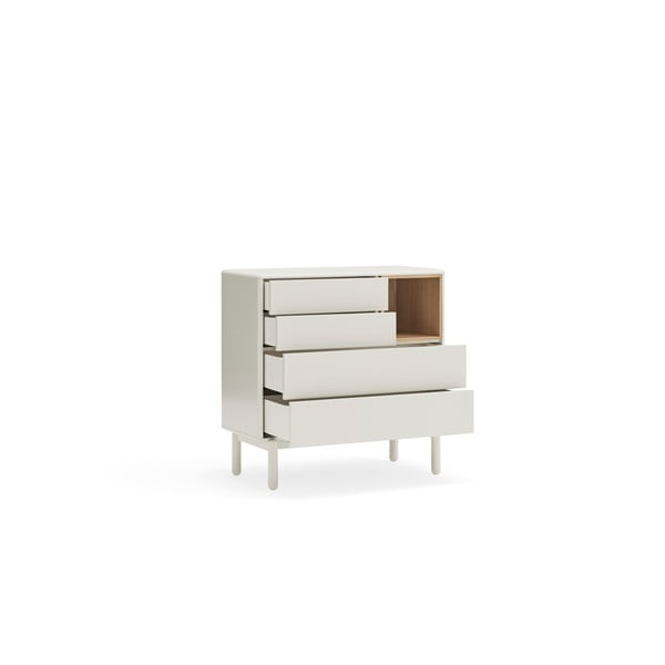 Kreminės spalvos šoninė spintelė 90x90x40 cm Corvo – Teulat-image-3